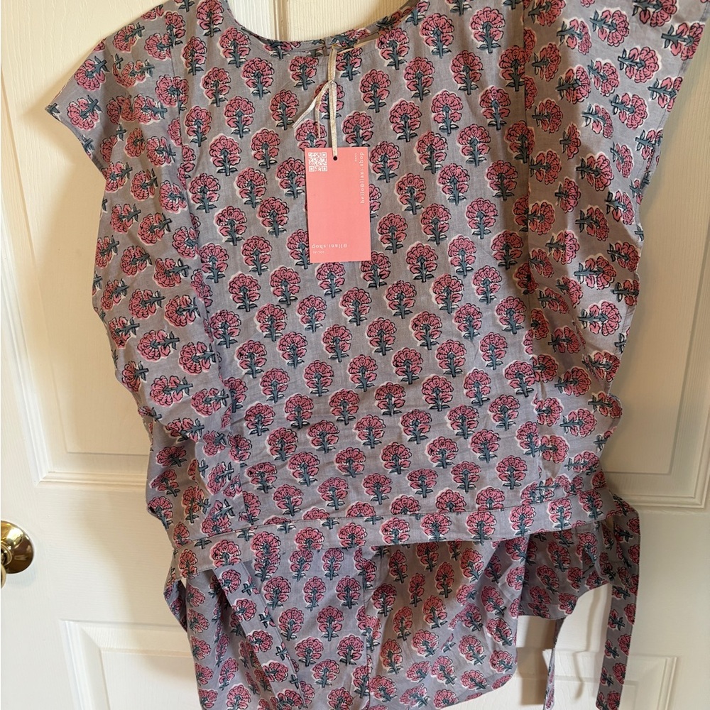 Floral Print Women's top and shorts set